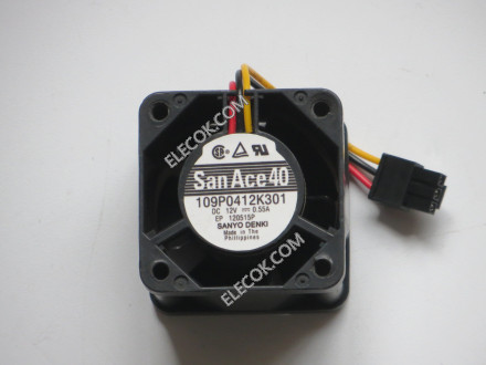 Sanyo 109P0412K301 12V 0,55A 3wires Cooling Fan 