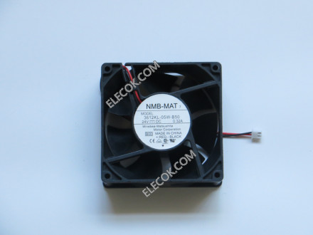 NMB 3612KL-05W-B50 24V 0.32A 2선 냉각 팬 