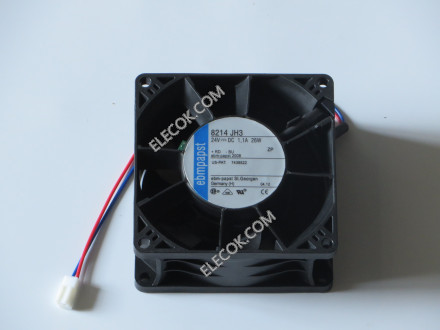 EBMPAPST 8214 JH3 24V 1.1A 26W 2wires cooling Fan refurbishment