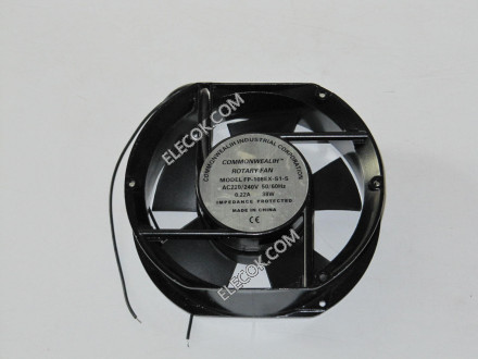 COMMONWEALTH FP-108EX-S1-S 220/240V 0,22A 38W AC fan oval kształt 172x150x51mm 