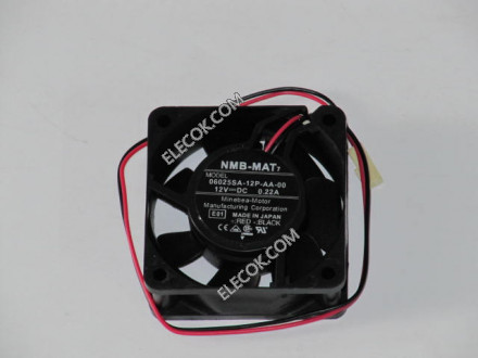 NMB 06025SA-12P-AA-00 12V 2wires Cooling Fan