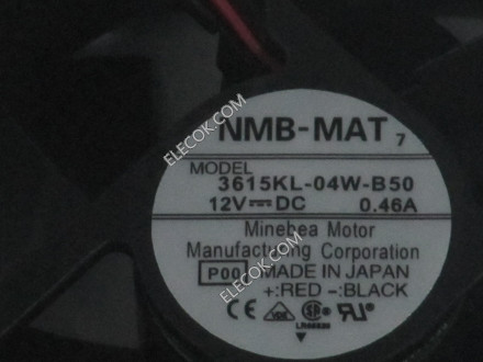 NMB 3615KL-04W-B50 12V 0.46A 2선 냉각 팬 