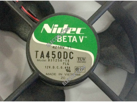 Nidec TA450DC B31256-56 12038 12cm12V 0.49A 風ファン