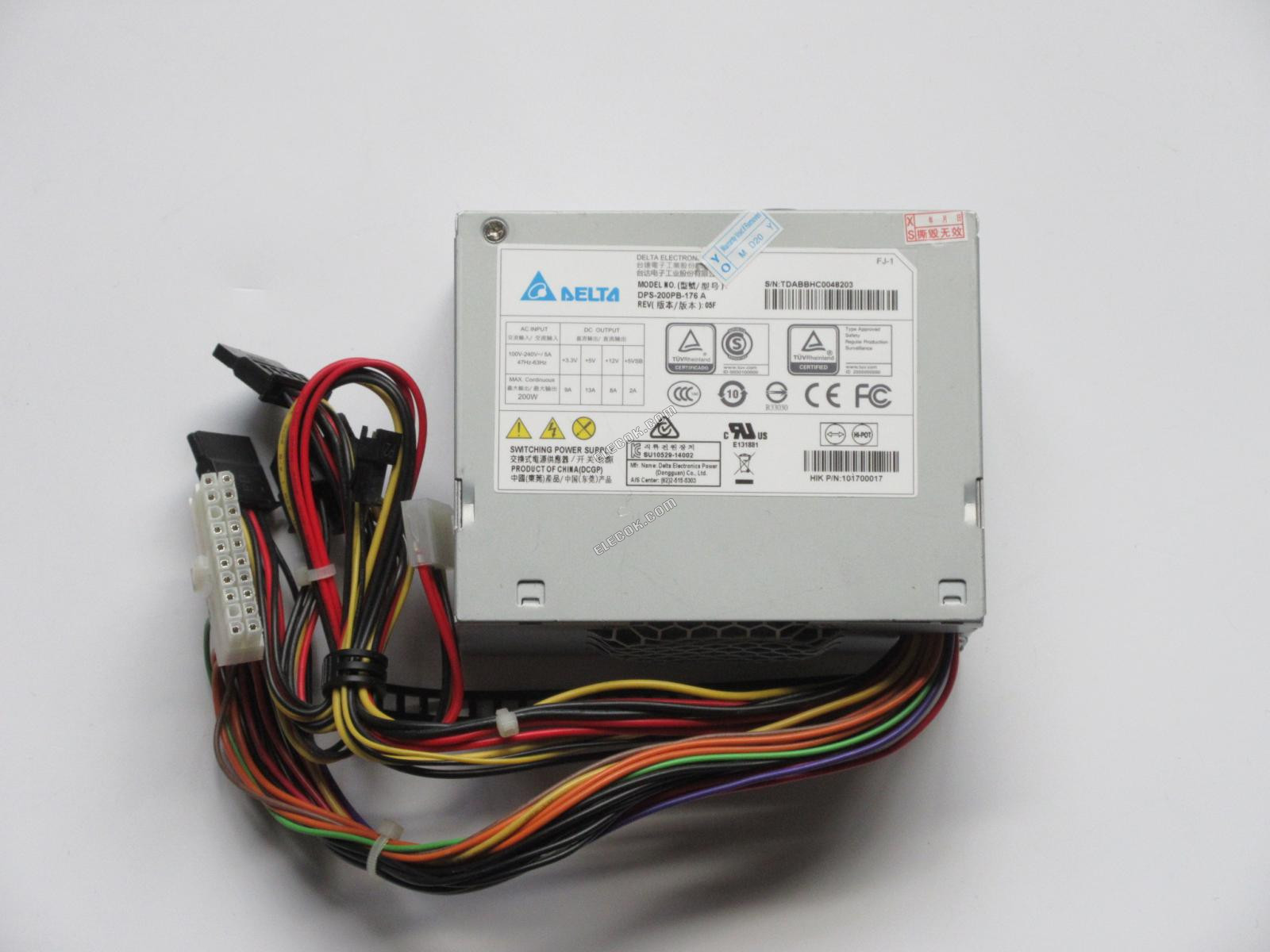 Delta DPS-200PB-176 A 4*SATA Ports Server Power Supply used 