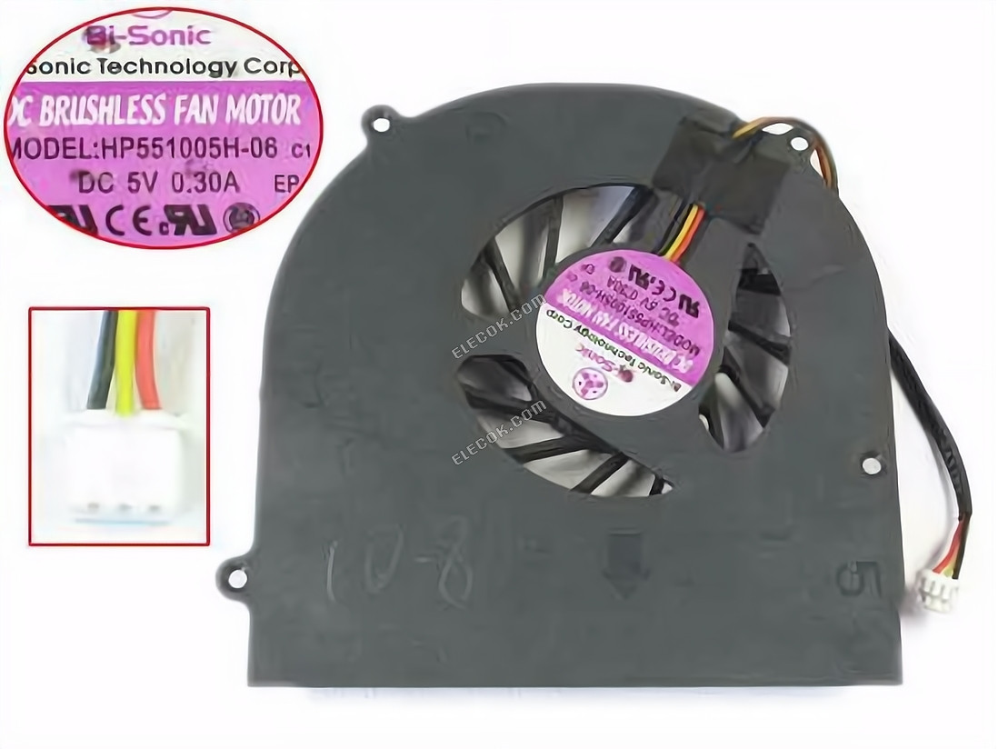 HASEE BI-SONIC HP551005H-06 5V 0.30A laptop Fan 