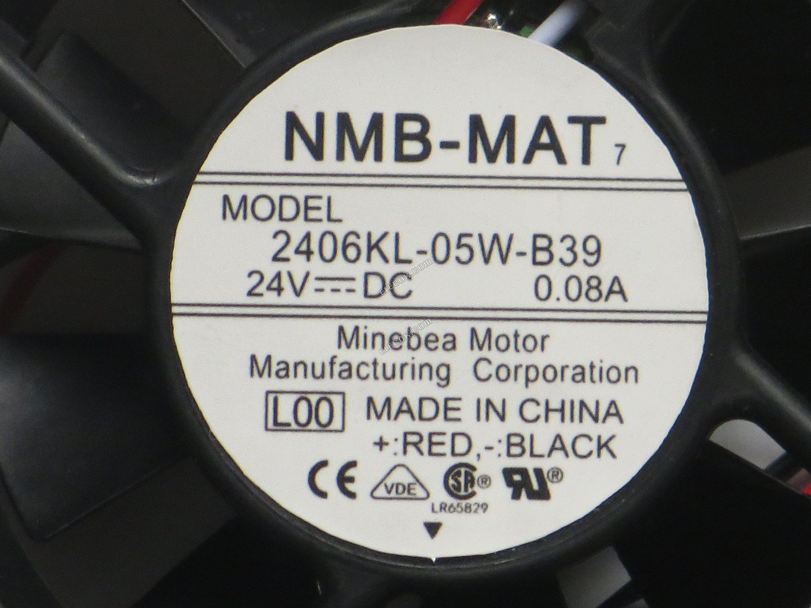 NMB 2406KL-05W-B39-L00 24V 0,08A 6cm 6015 3 kablar Fläkt 60*60*15MM 