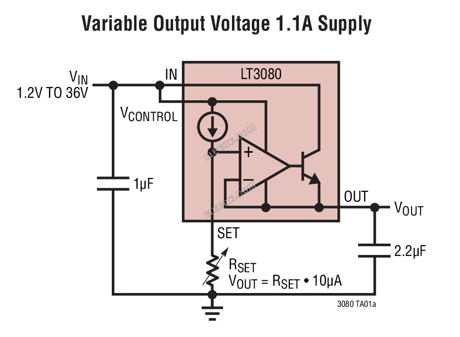 LT3080ET#PBF Analog Devices LDO Linear Regulators - 1 Tube (50 pcs)