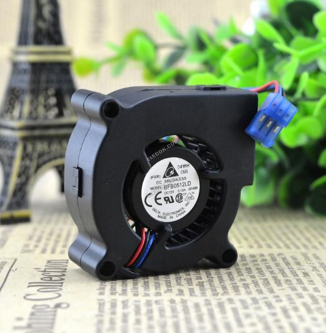 DELTA BFB0512LD 5020 5cm 12V 0,15A τρία σύρματα turbo ανεμιστήρας 