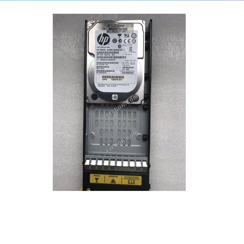HP 3PAR QR498A Storage Hard Drive 1TB 2.5 SAS 727397-001 725118-001
