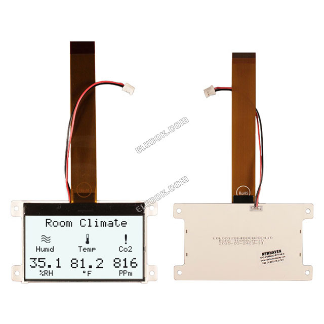 NHD-C12864WO-B1TFH#-M Newhaven Display LCD Graphic Display Module COG FSTN(+) 128x64 128 x 64 Pixels