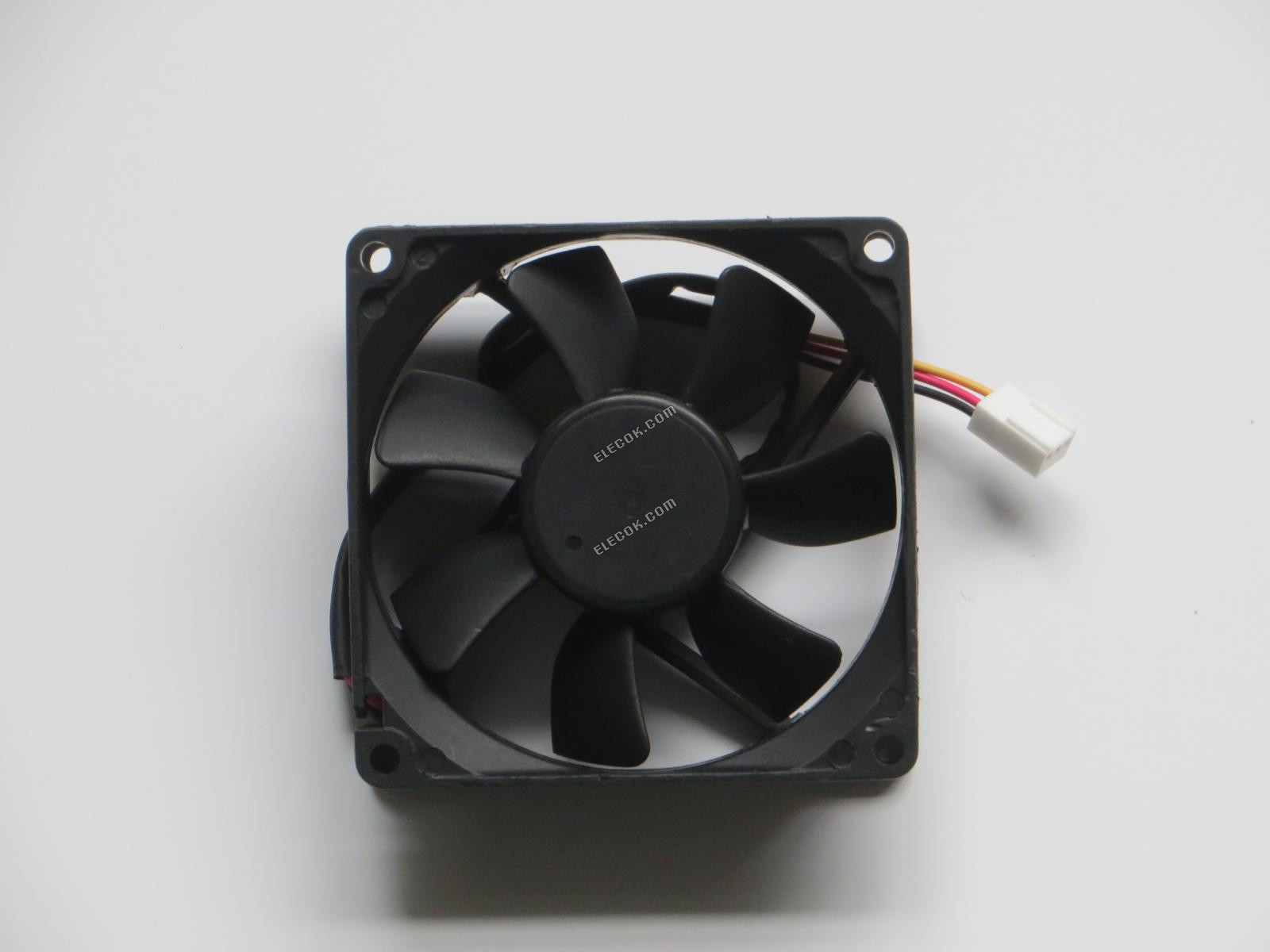 Y.S.TECH FD128025EB 12V 0.51A 3wires Cooling Fan 