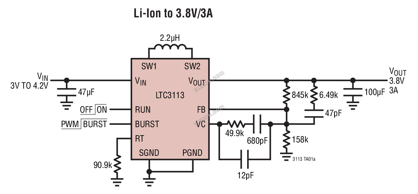 LTC3113EFE#TRPBF Analog Devices Switching Regulators & Controllers - 1 Reel (2500 pcs)