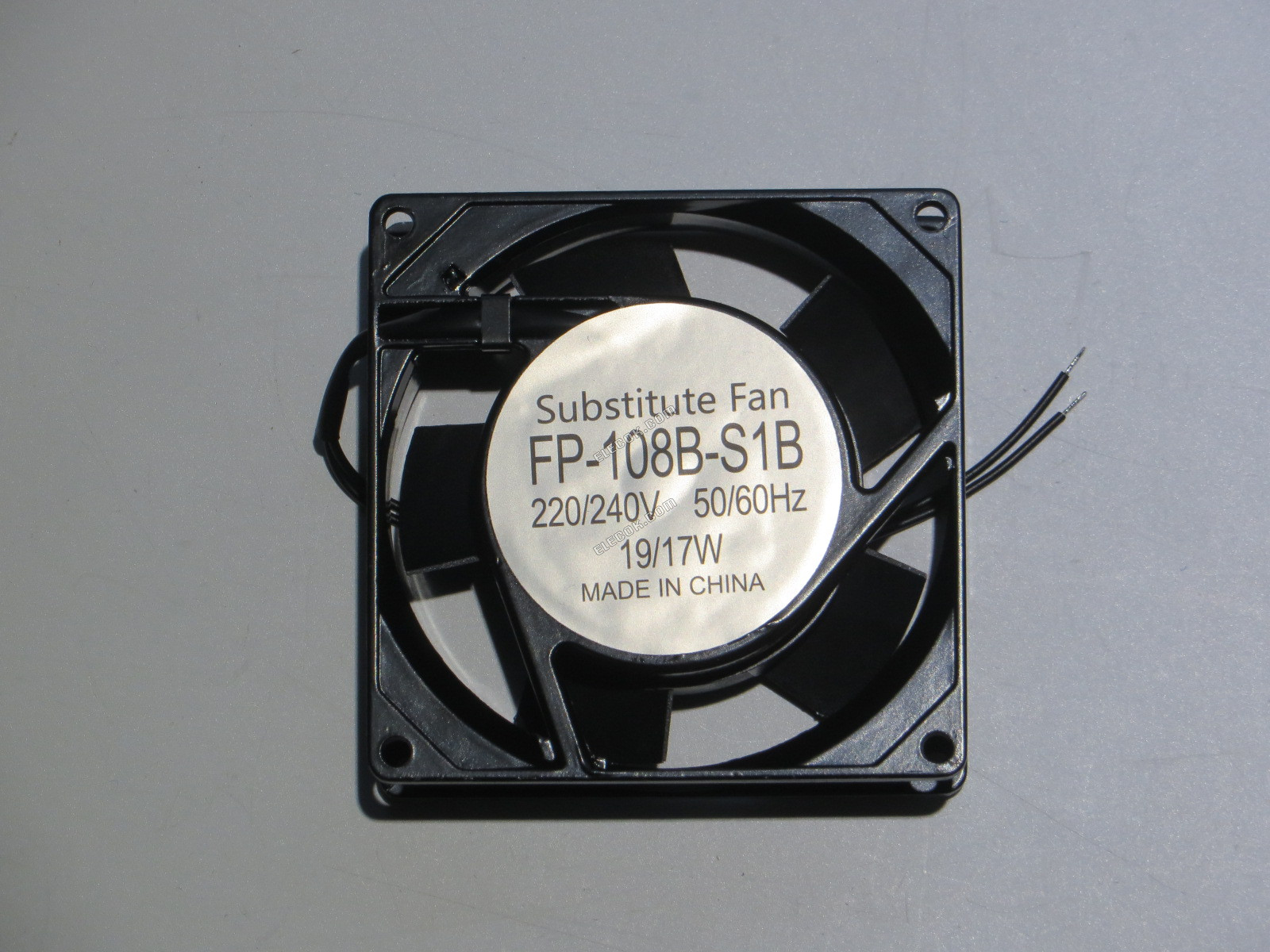 COMMONWEALTH FP-108B-S1B 220/240V 50/60HZ 19/17W 2wires cooling fan, substitute 