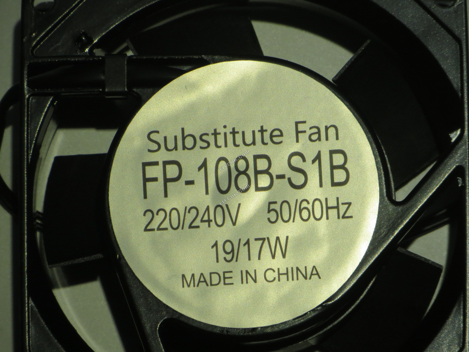 COMMONWEALTH FP-108B-S1B 220/240V 50/60HZ 19/17W 2wires cooling fan, substitute 