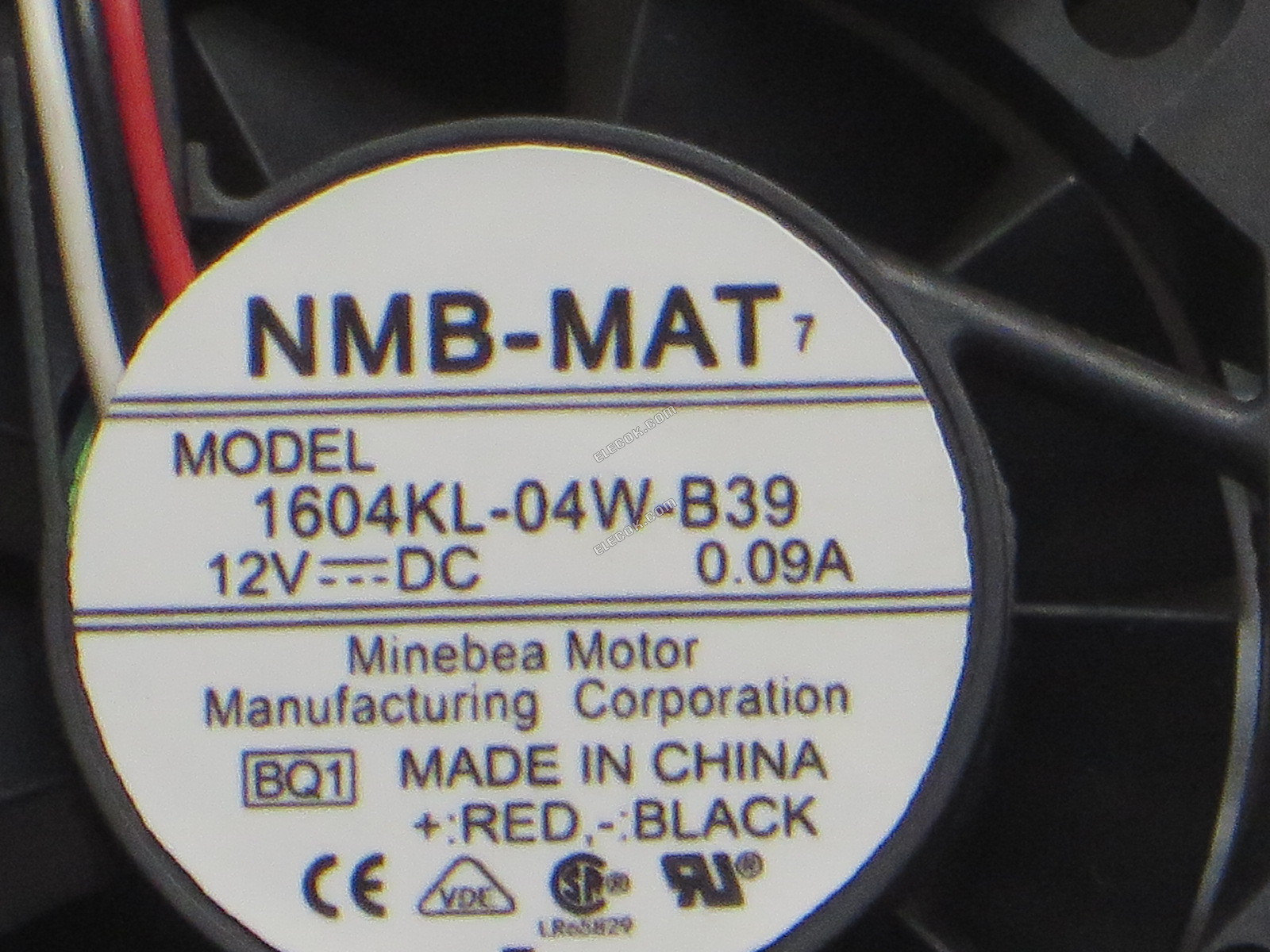 NMB 1604KL-04W-B39 12V 0,09A 3 fils Ventilateur De Refroidissement 