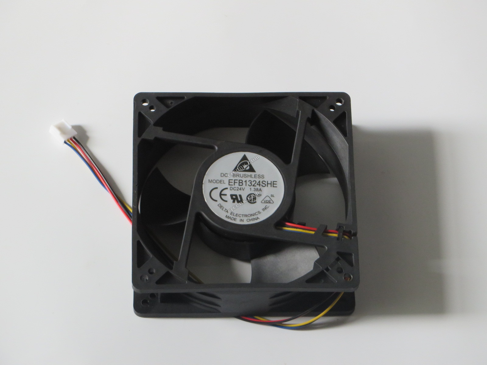 DELTA EFB1324SHE 24V 1.38A 4wires Cooling Fan, original 