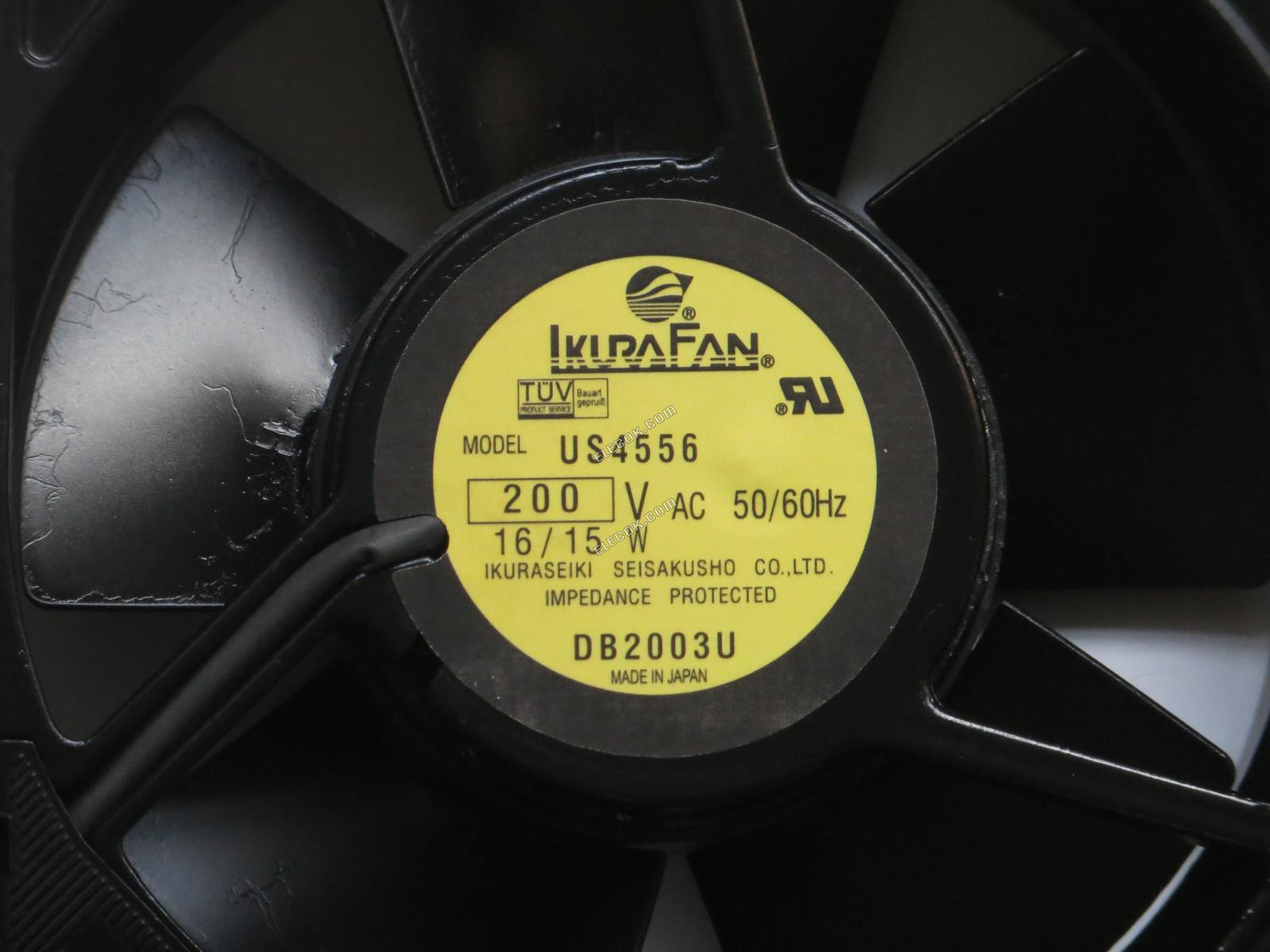 IKURA US4556 200V 15/16W socket connection Cooling Fan without sensor 