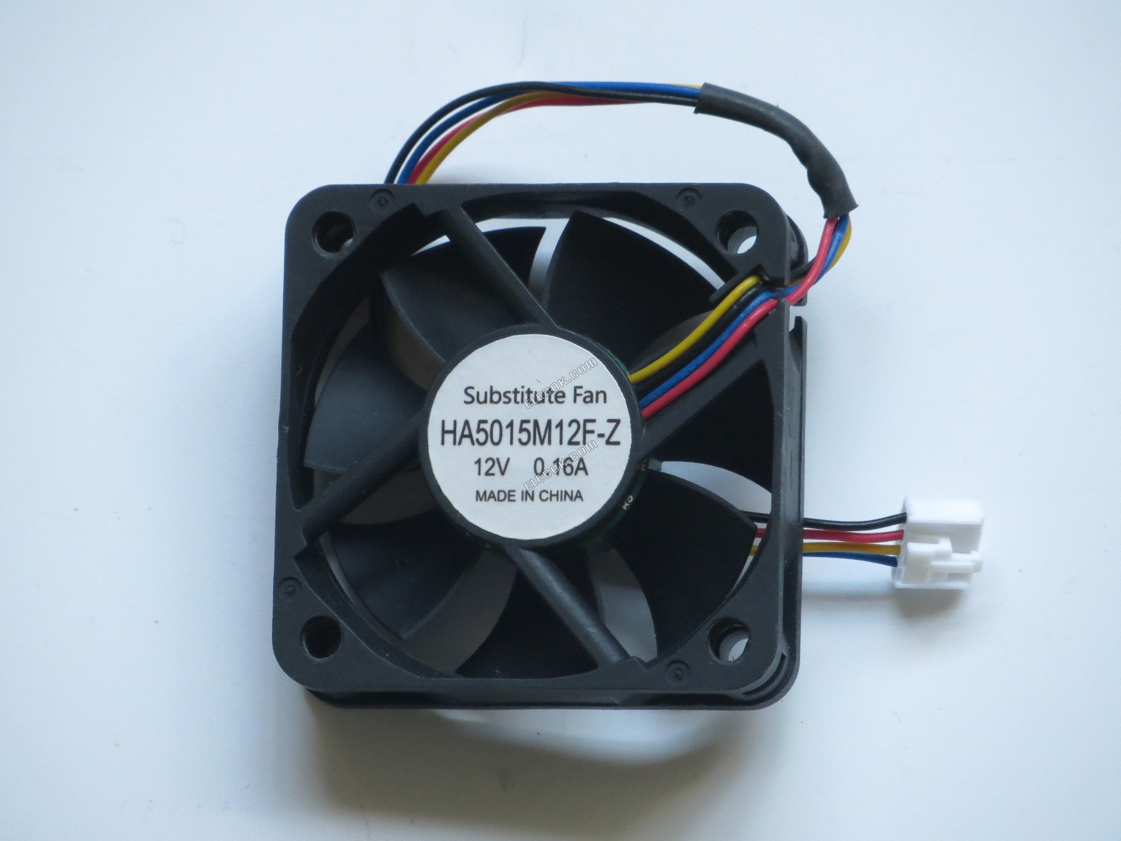 ONG HUA HA5015M12F-Z 12V 0,16A 4 draden Koelventilator, alternatief gerenoveerd 