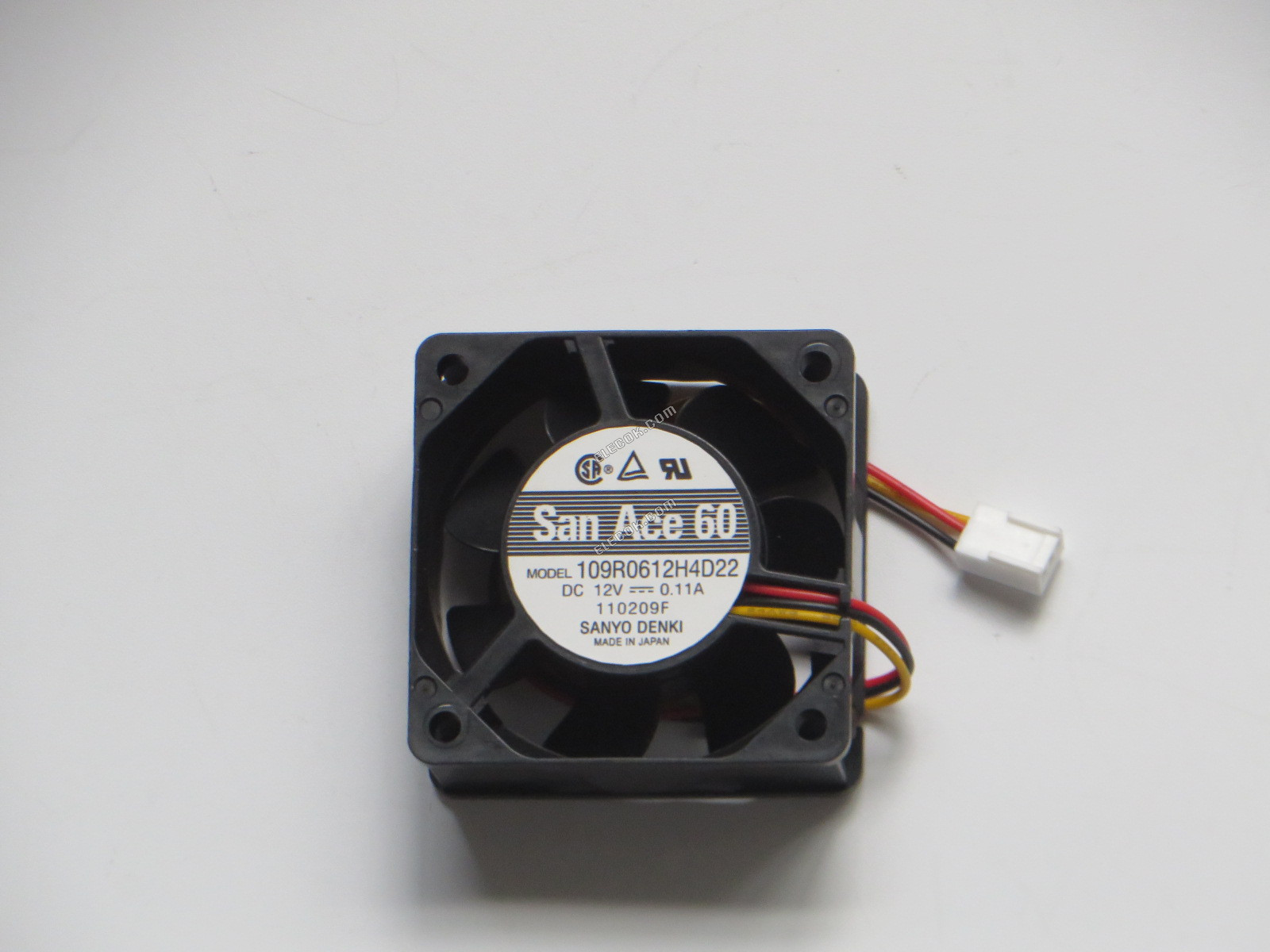 Sanyo 109R0612H4D22 12V 0.11A 3wires Cooling Fan 