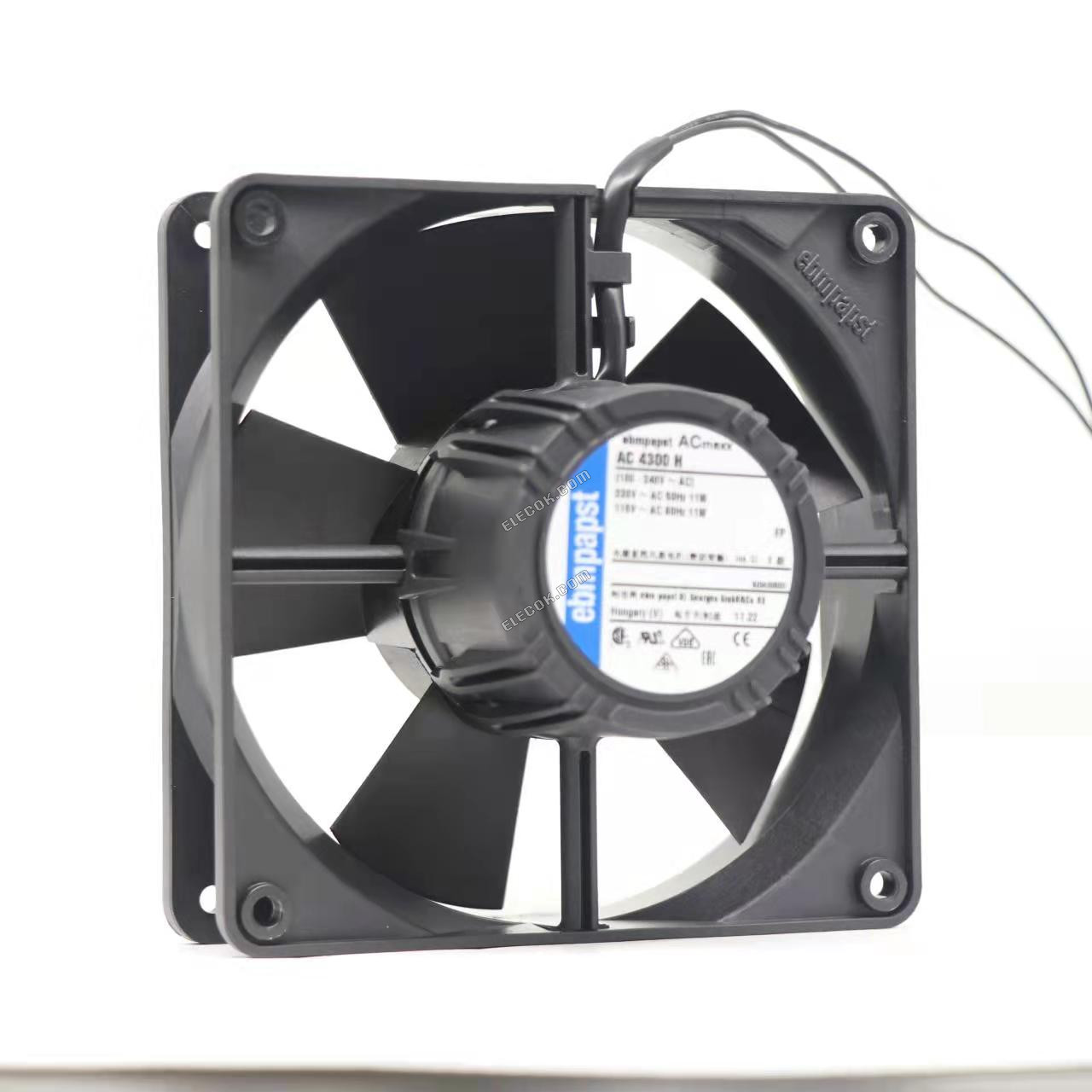 EBM-Papst AC4300H 230/115V 50/60HZ 11W 2 καλώδια ανεμιστήρας ψύξης 