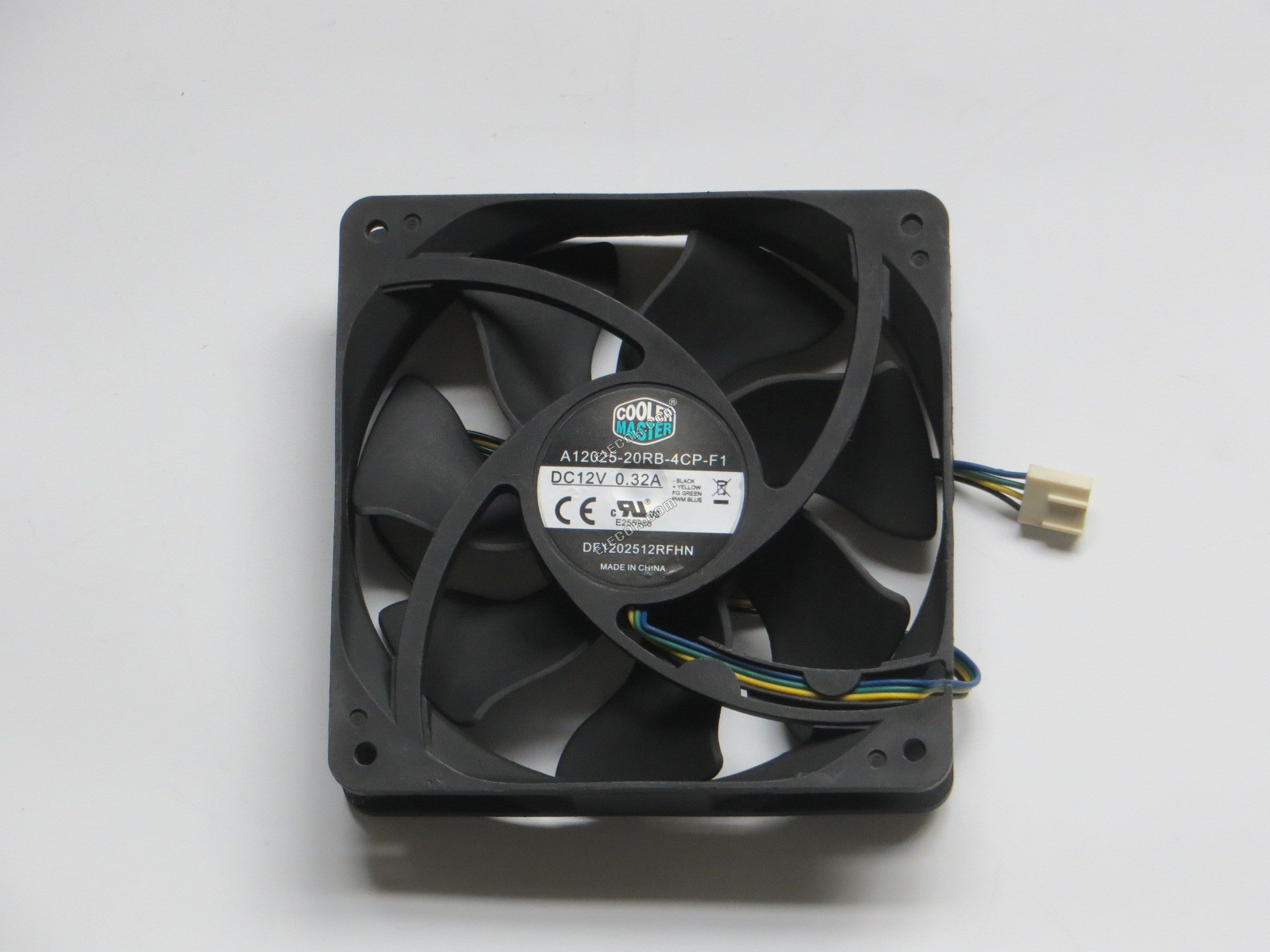 COOL MASTER A12025-20RB-4CP-F1 12V 0,32A 4 fils Ventilateur De Refroidissement, reconditionné 