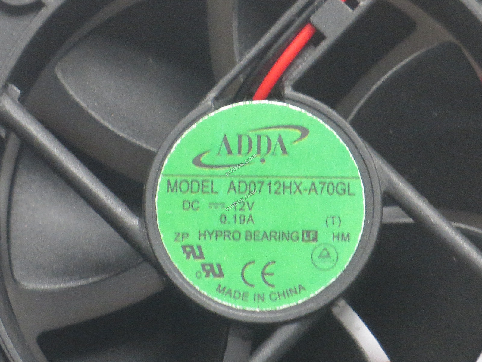 ADDA AD0712HX-A70GL-LF DC Fans 12V 0.19A 2wires 70 x 70mm HYPRO 