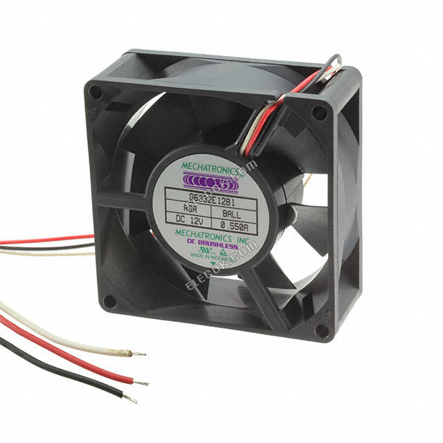 G8032E24B1-RSR Mechatronics FAN AXIAL 80X32MM TACH 24VDC 3 Wire Leads 
