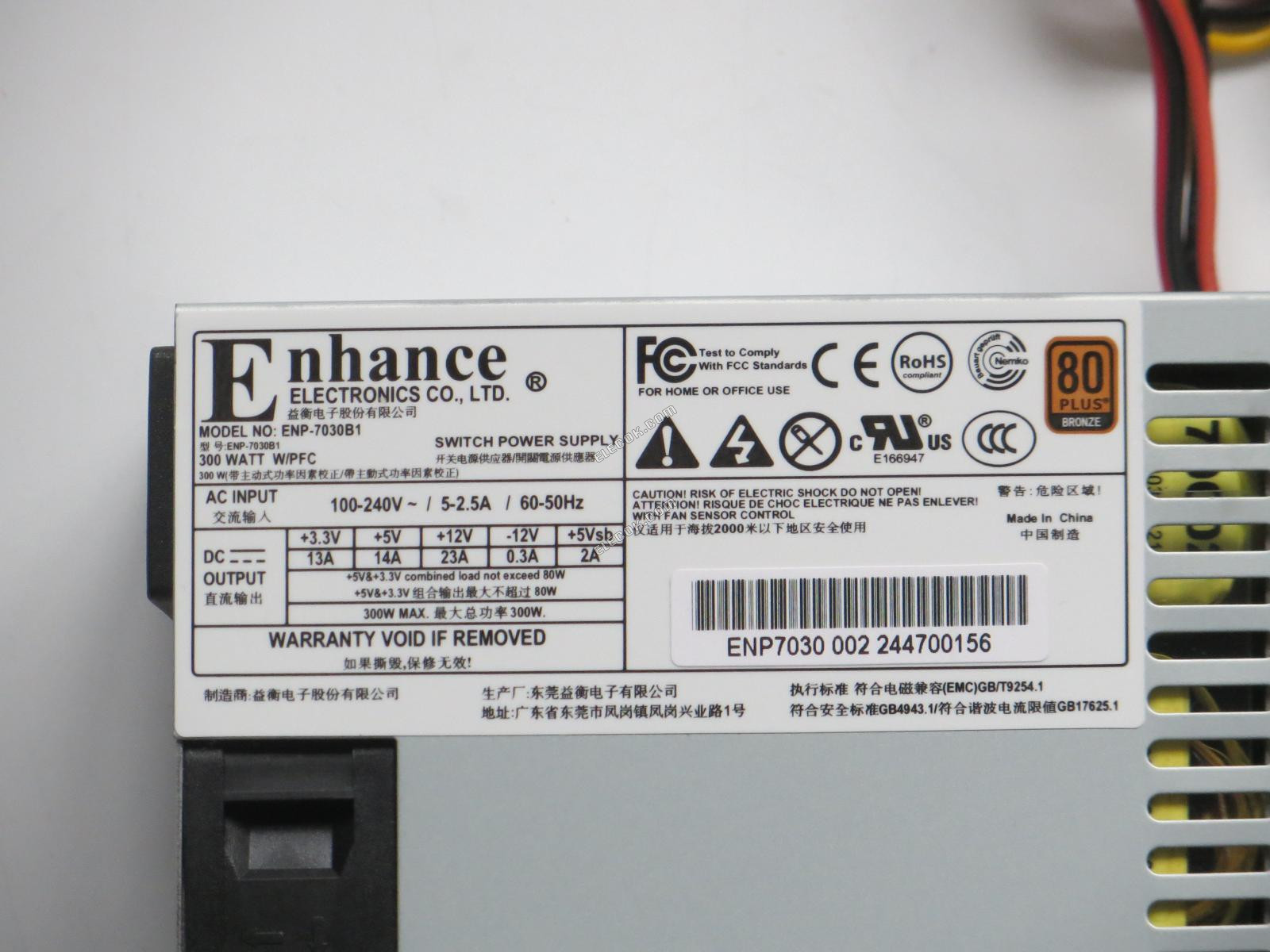 Enhance ENP-7030B1 Servidor - Fuente De Alimentación 300W, ENP-7030B1 