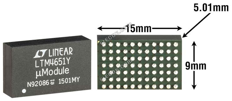 LTM4651IY#PBF Analog Devices Switching Regulators & Controllers - 1 Tray (170 pcs)