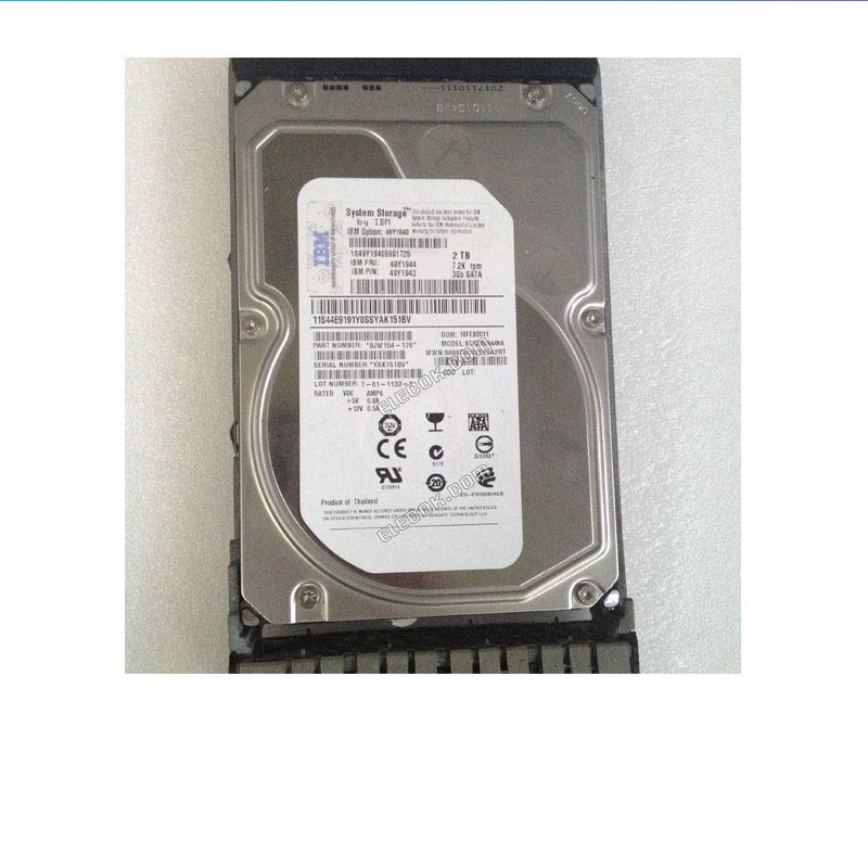 IBM 49Y1940 49Y1944 49Y1943 2TB 7.2K 3GB SATA storage hard disk