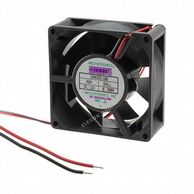 G8032L24B-RSR Mechatronics FAN AXIAL 80X32MM 24VDC 2 Wire Leads 