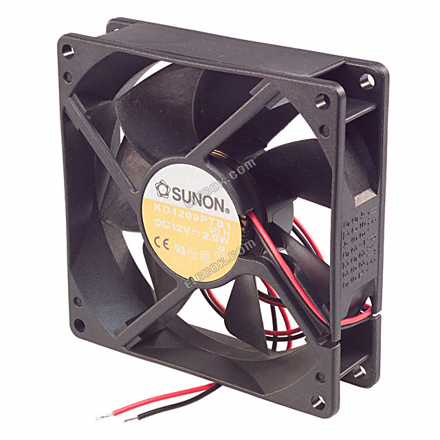 KD1209PTB1 2 H Sunon FAN AXIAL 92X25MM 12VDC WIRE 2 Wire Leads 