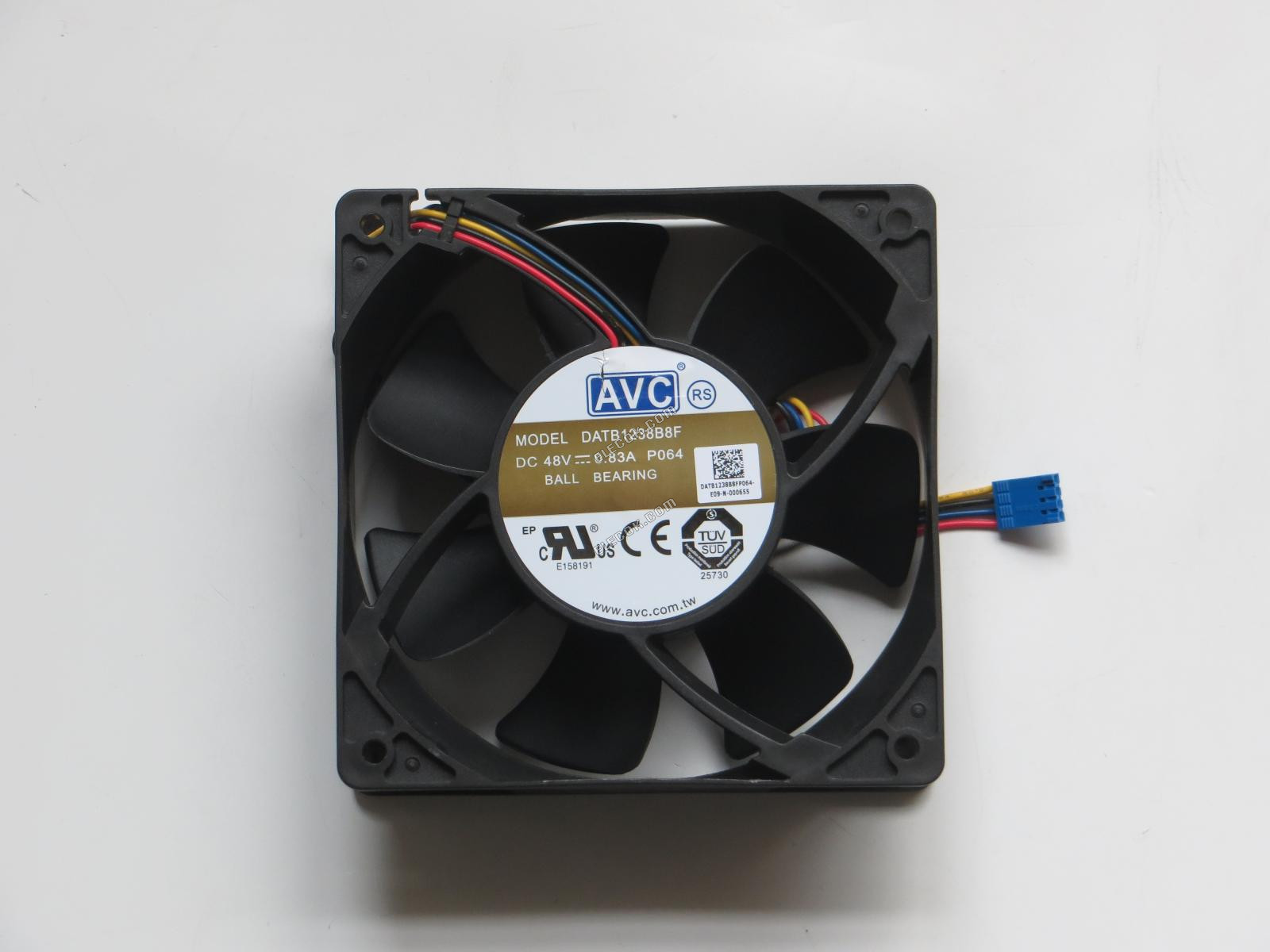AVC DATB1238B8F 48V 0.83A 4wires cooling fan 