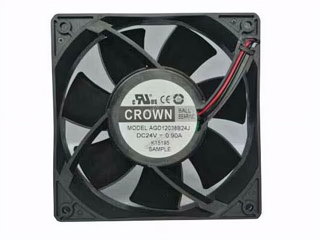 CROWN AGD12038B24J 24V 0.90A 2 fios Ventoinha 