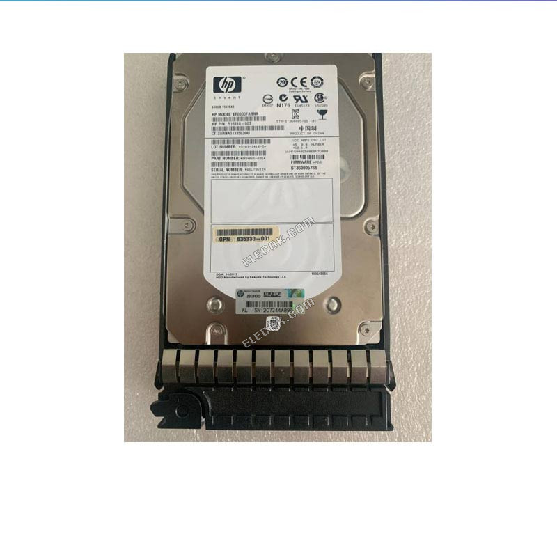 HP AP872A 583718-001 EVA P6500 600G 15K SAS 3.5 storage hard drive