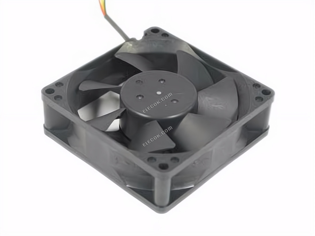 NIDEC D08A-12TU 16A 12V 0,19A 3 ledninger Køleventilator, med alarmfunktion 
