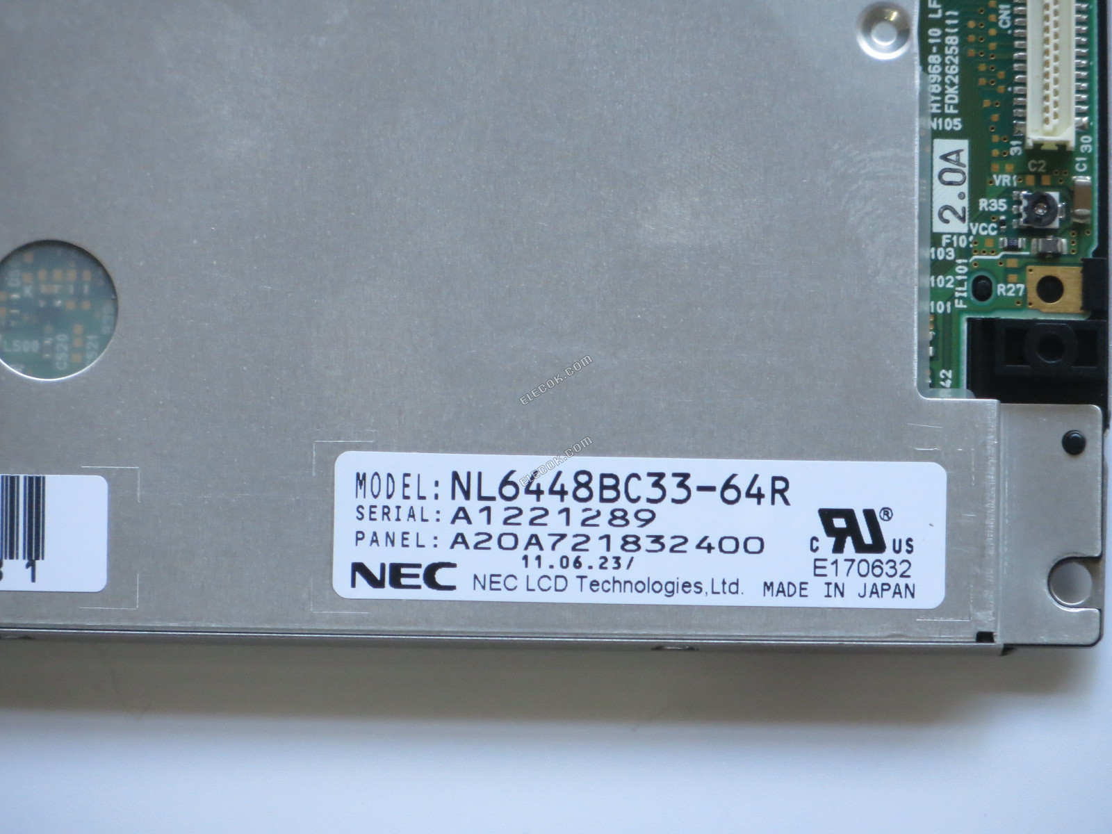NL6448BC33-64R NEC 10.4" A-si TFT-LCD Panel used 