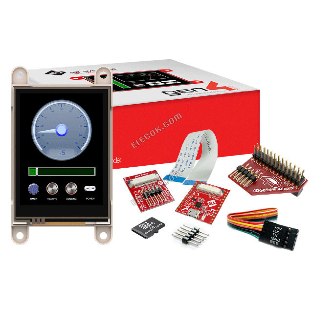 SK-GEN4-24PT-PI 4D Systems Pty Ltd Resistive Graphic Lcd Display Module Transmissive Red, Green, Blue RGB TFT - Color I²C, Parallel, TTL 2.4" 60.96mm 240 x 320 