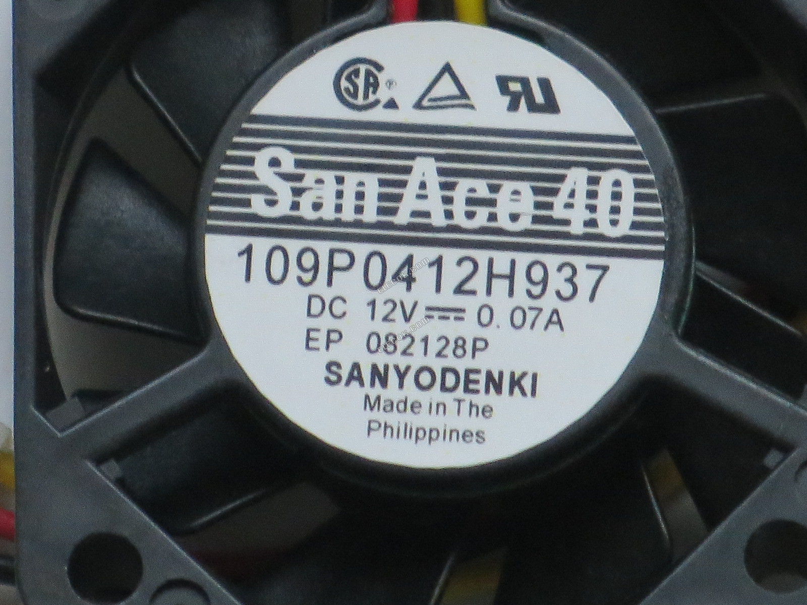 Sanyo Denki 109P0412H937 διακομιστής - τετράγωνο ανεμιστήρας 12V0.07A, sq40x40x10mm, 100x3Wx3P 3 αγωγών 