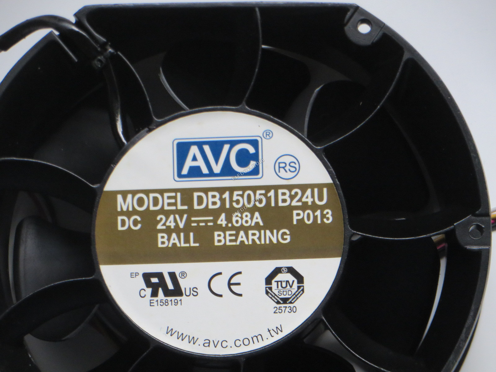 AVC DB15051B24U 24V 4.68A 4wires Cooling Fan refurbishment 