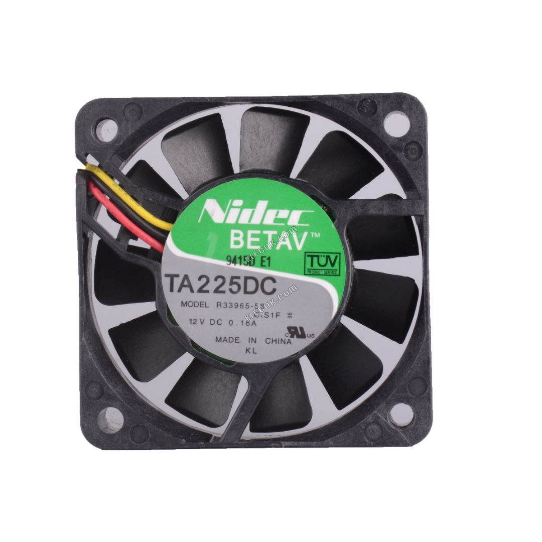 Nidec TA225DC E34390-16 12V 0.22A 2wires Cooling Fan 
