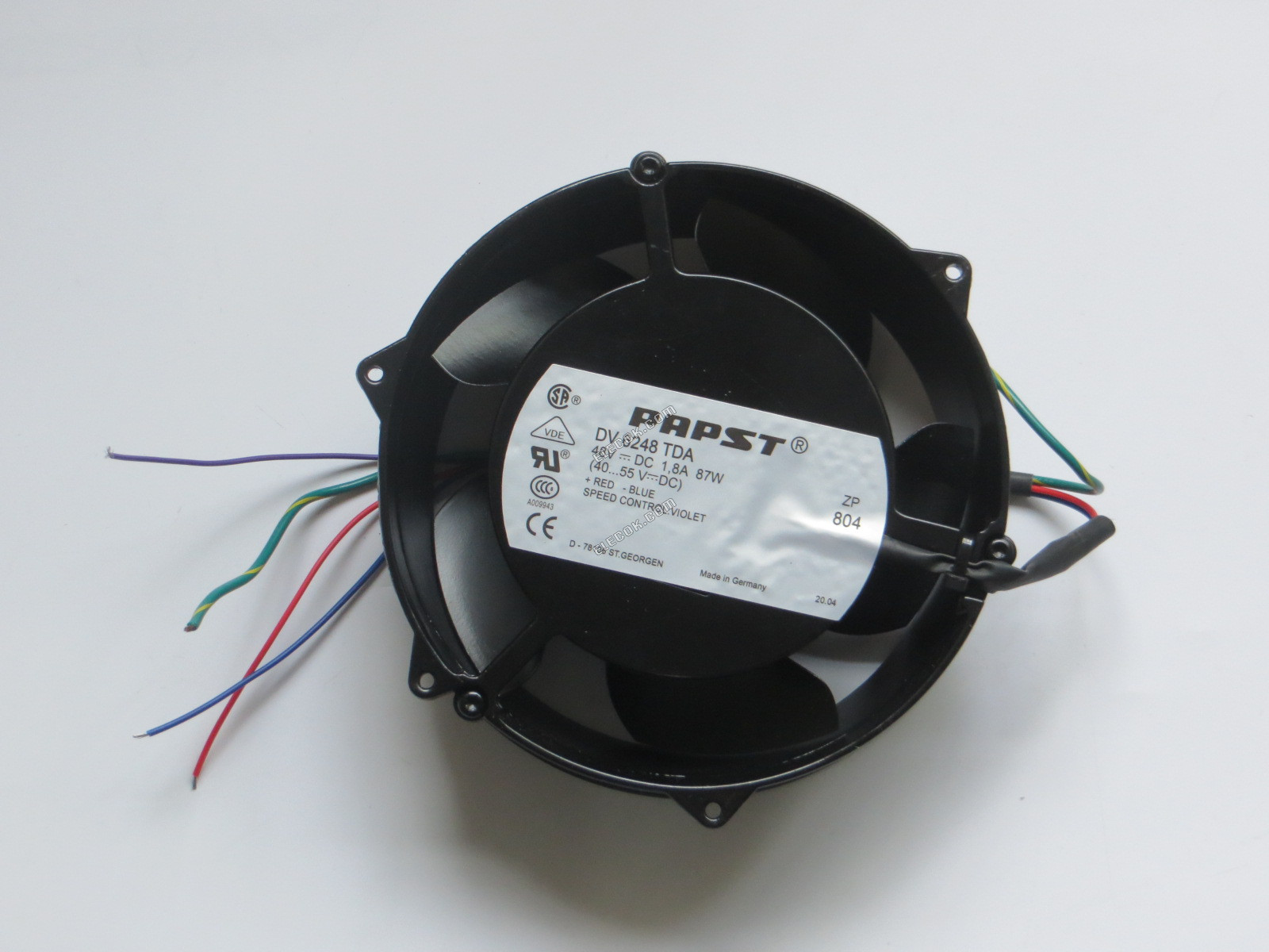 EBM-Papst DV6248TDA 48V 1,8A 87W 4 καλώδια ανεμιστήρας ψύξης 