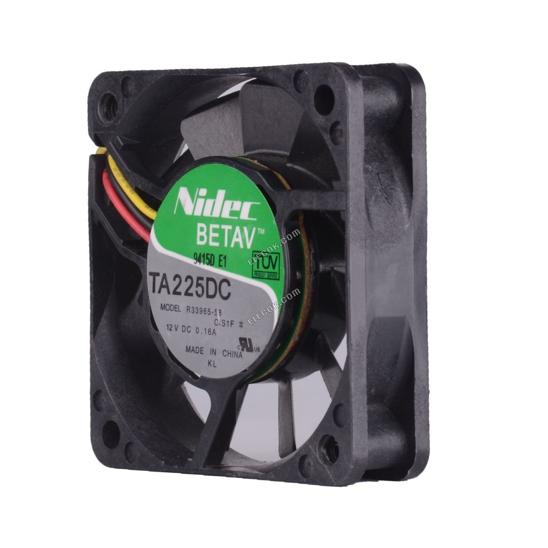 Nidec TA225DC M33404-16G3 12V 0,18A 2 draden Koelventilator 