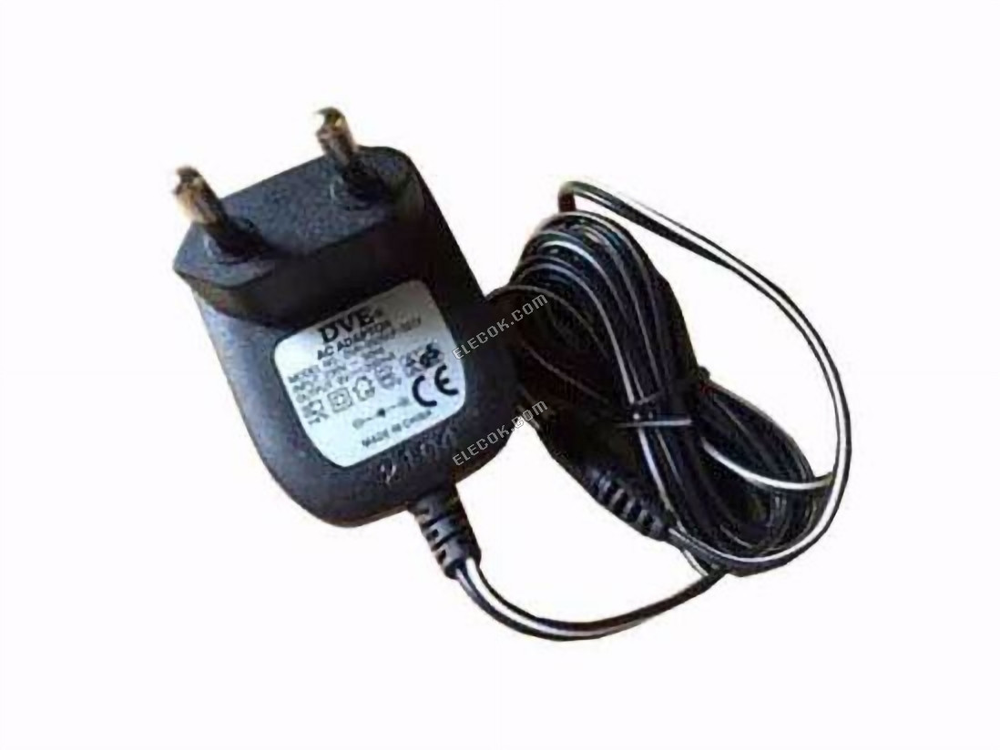 DVE DVR-0920UP-3512 AC Adapter 5V-12V 9V 0.2A, 5.5/2.5mm, EU 2P Plug 