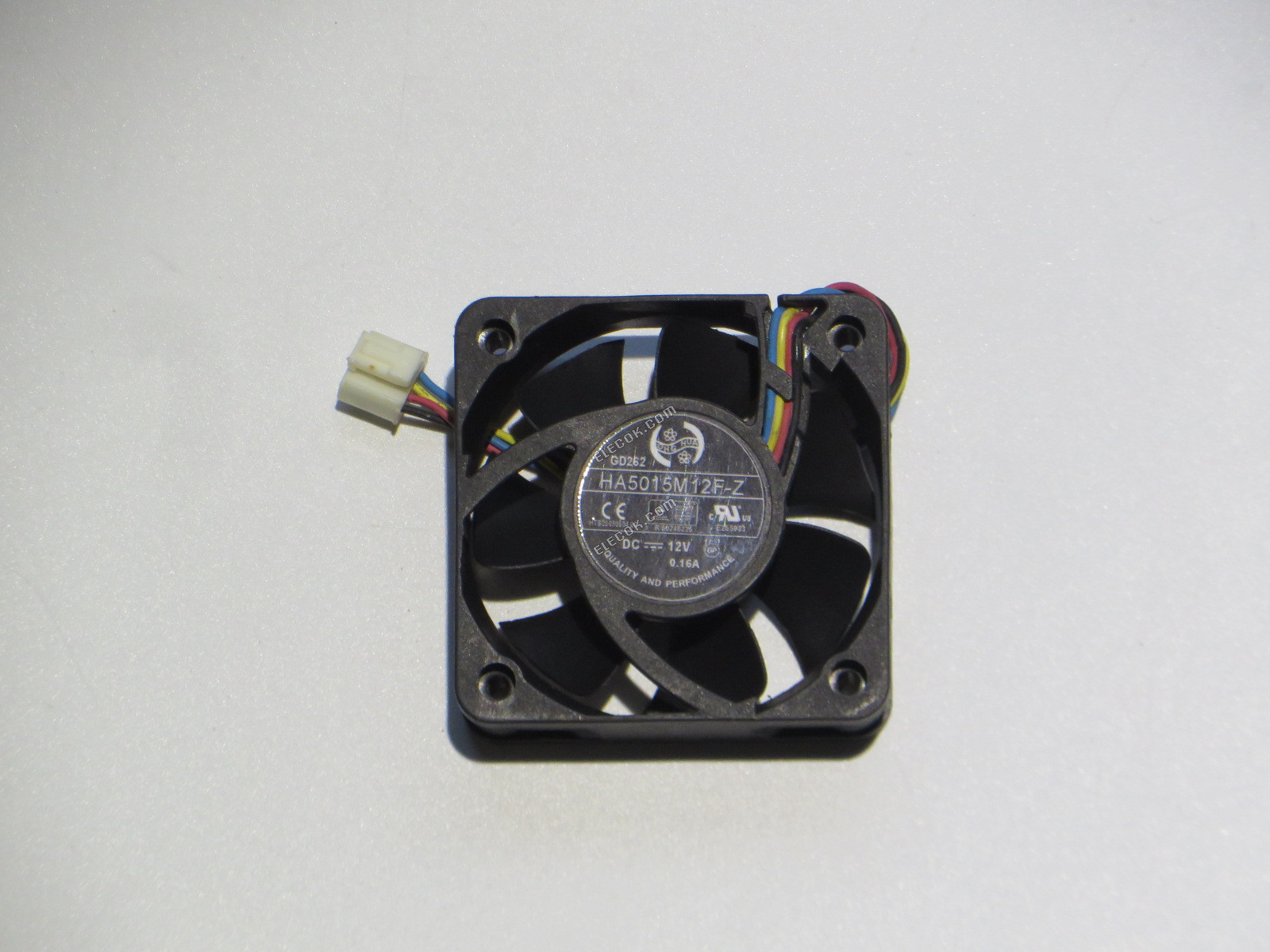 ONG HUA HA5015M12F-Z 12V 0,16A 4 ledninger Køleventilator 