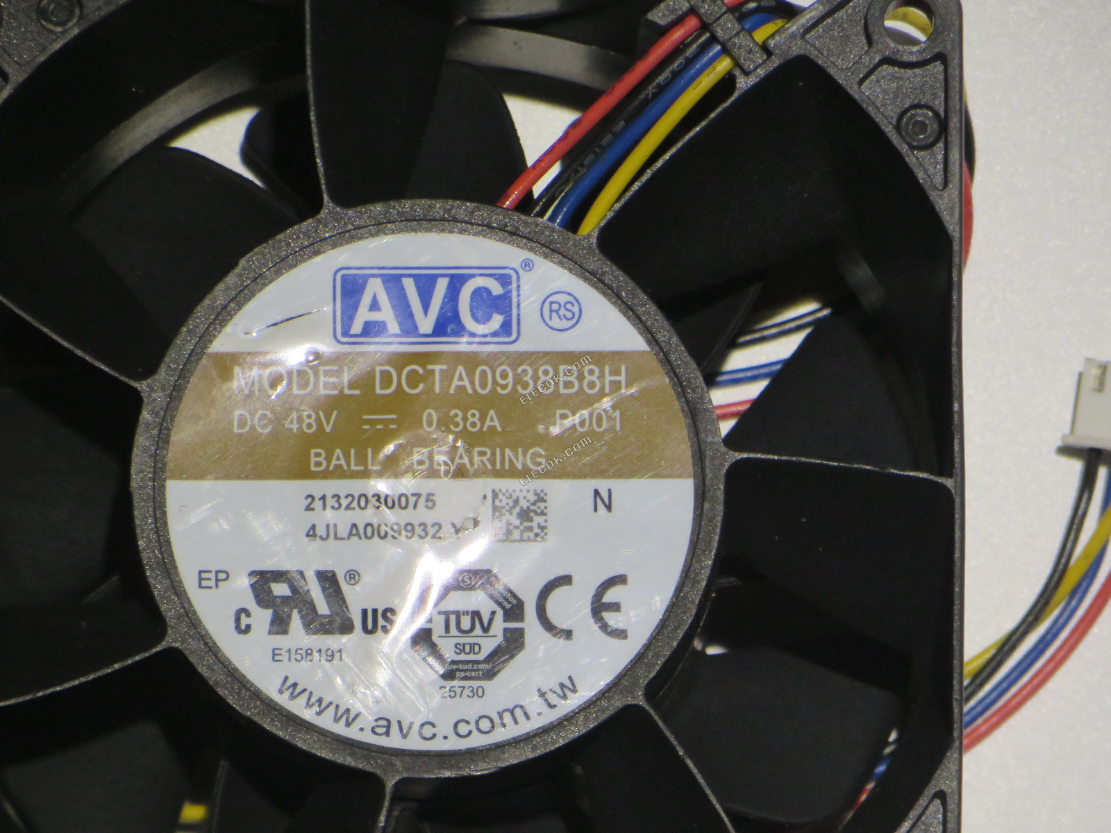 AVC DCTA0938B8H 48V 0.38A 4wires cooling fan 