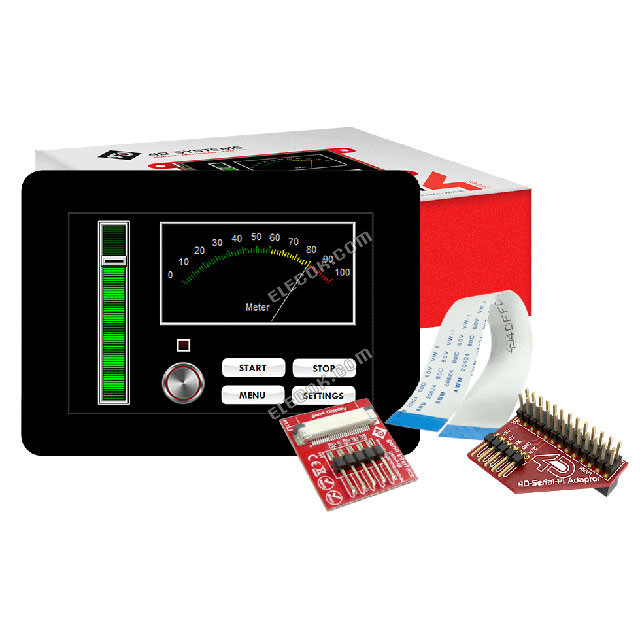 GEN4-ULCD-35D-CLB-PI 4D Systems Pty Ltd Graphic LCD-display Modul Transmissiv Rød, Grøn, Blå RGB TFT - Farvet Parallel Grænseflade/Serial 3,5" 88.90mm 480 x 320 HVGA 