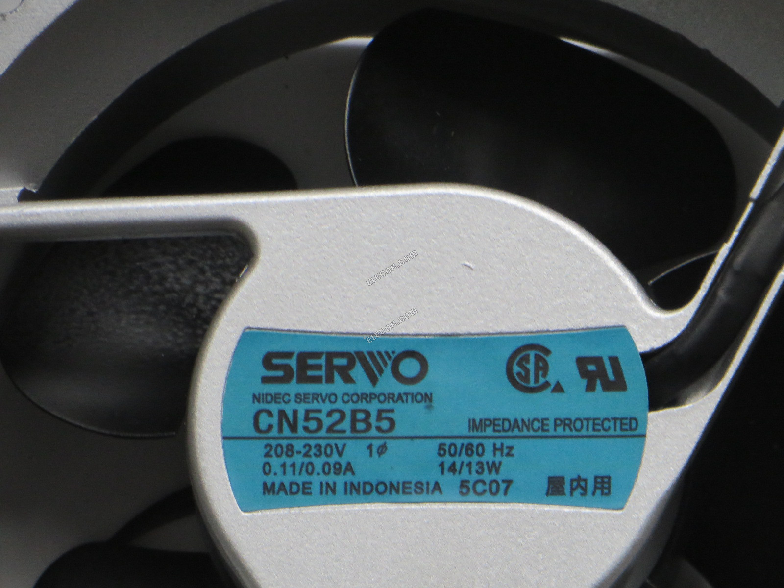 SERVO CN52B5 208/230V 0,11/0,09A 14/13W 2fios Ventoinha 