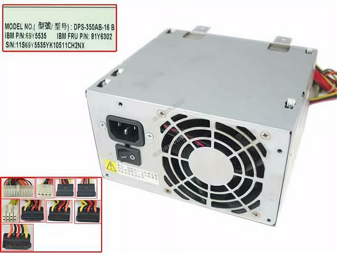 デルタElectronics DPS-350AB-16 サーバー- 電源装置350W, DPS-350AB-16 B, 69Y5535, 81Y6302, 中古品
