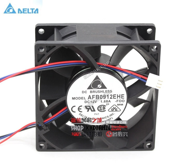 DELTA AFB0912EHE 12V 1.68A 3wires Cooling Fan 
